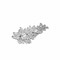 Floral Bouquet Crystal Rhinestone Brooch Pin For Bridal DIY Crafts 4 1/2 Inch X 2 1/2 Inch